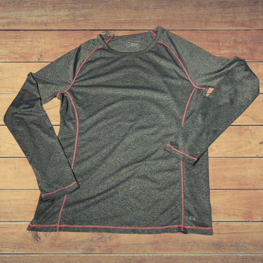 Layer 8 Performance Qwick Dry Long Sleeve Layering Grey Shirt Women's size M